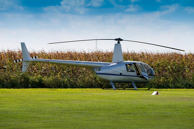 Wet Spreading Helicopter in Montana