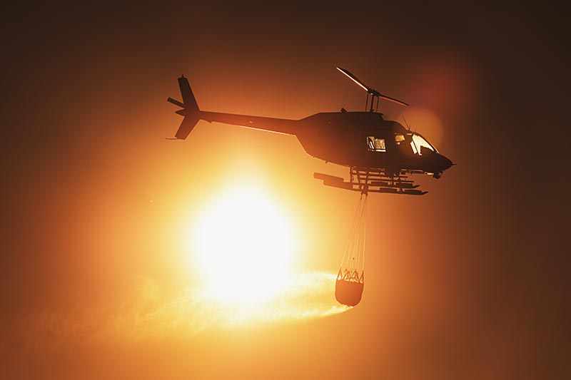 Firefighting Helicopter in Montana